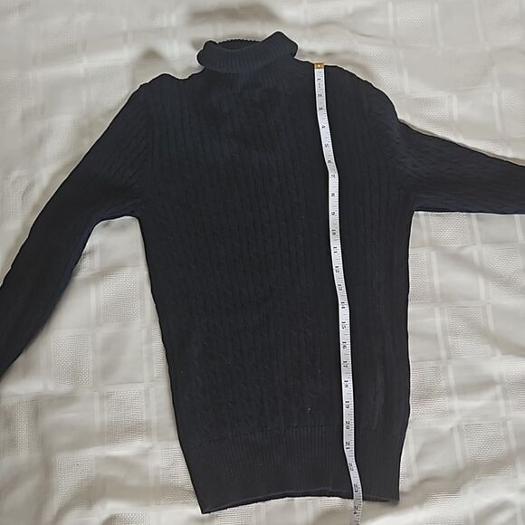 Nautica Women's Turtle Neck Cotton Sweater XS Navy Blue - Picture 10 of 16